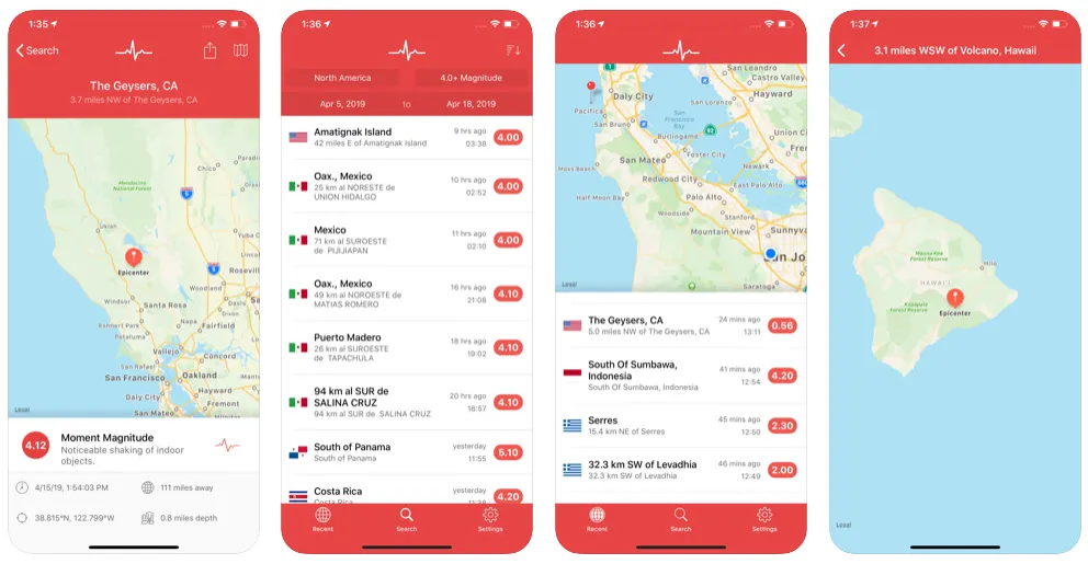 my-earthquake-alerts-app-screenshots – mobile marketing reads