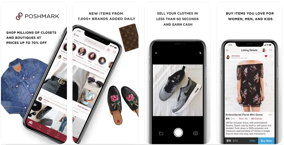 poshmark-app-screenshots – mobile marketing reads