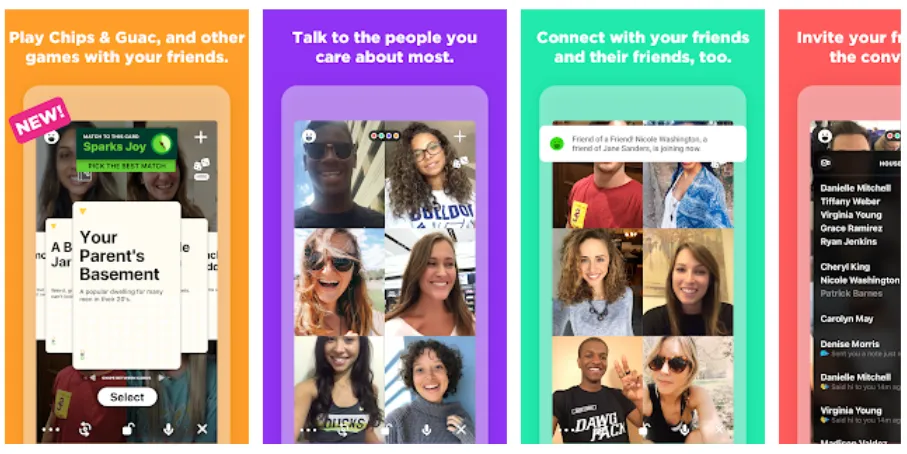houseparty-app-screenshots – mobile marketing reads
