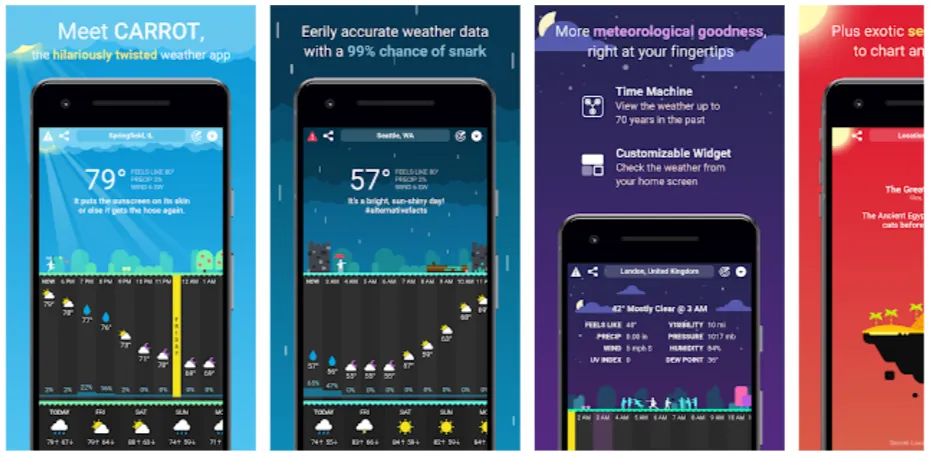 carrot-weather-app – mobile marketing reads