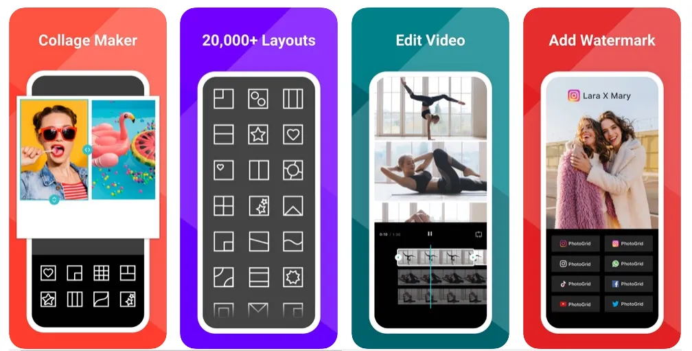 photogrid-app-screenshots – mobile marketing reads