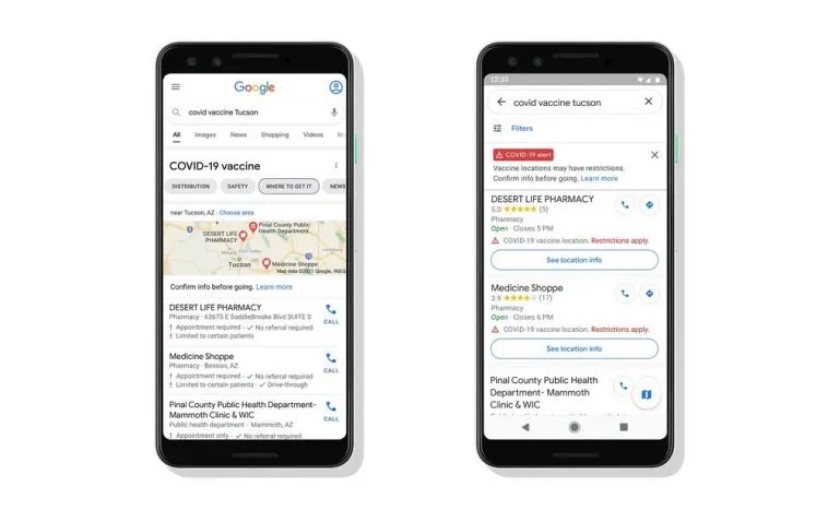 vaccination-locations-google-maps-search – mobile marketing reads