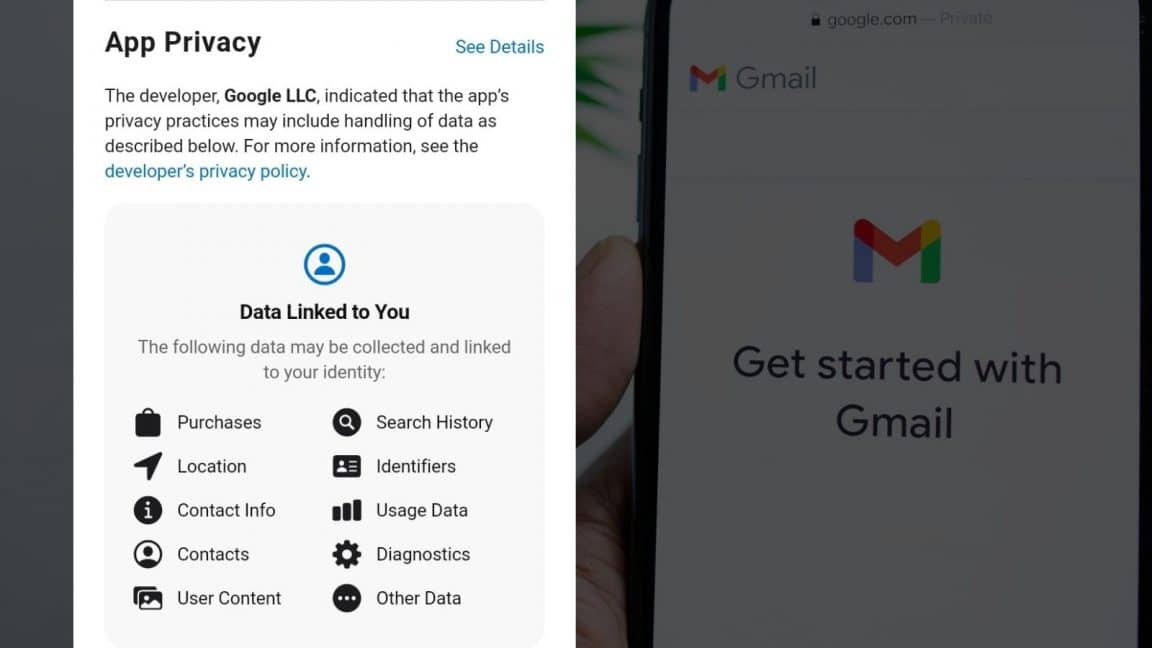 Google finally adds Apple’s app privacy labels to Gmail app