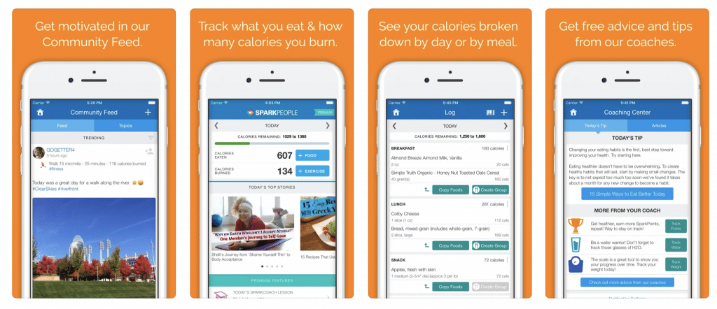 Calorie Counter app by SparkPeople in the App Store