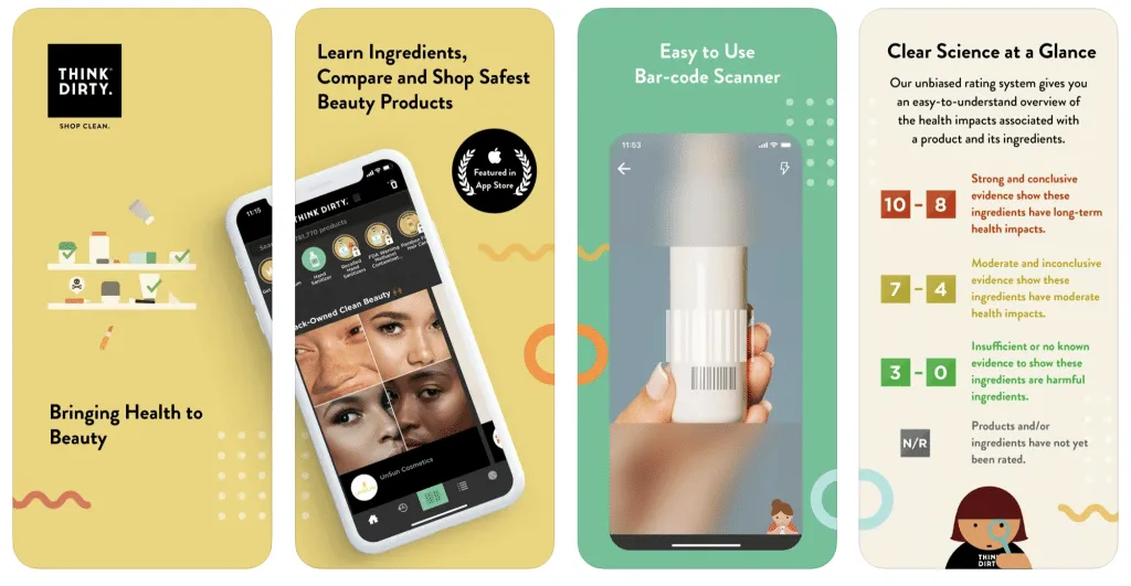think-dirty – mobile marketing reads
