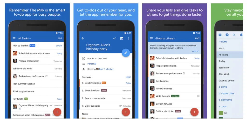 rememberthemilk – mobile marketing reads