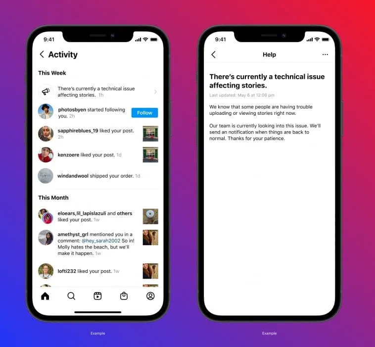 instagram-outage-notification – mobile marketing reads