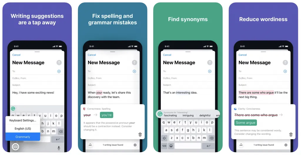 grammarly-iphone – mobile marketing reads