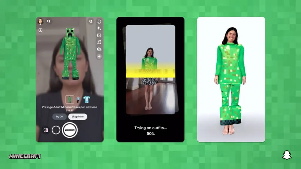 snapchat-ar-halloween-costumes-minecraft – mobile marketing reads