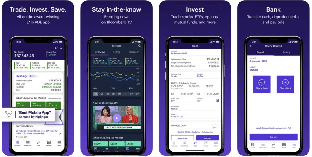 etrade – mobile marketing reads