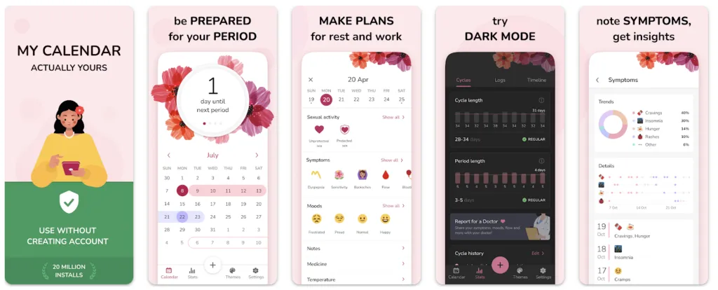 my-calendar-period-tracker – mobile marketing reads