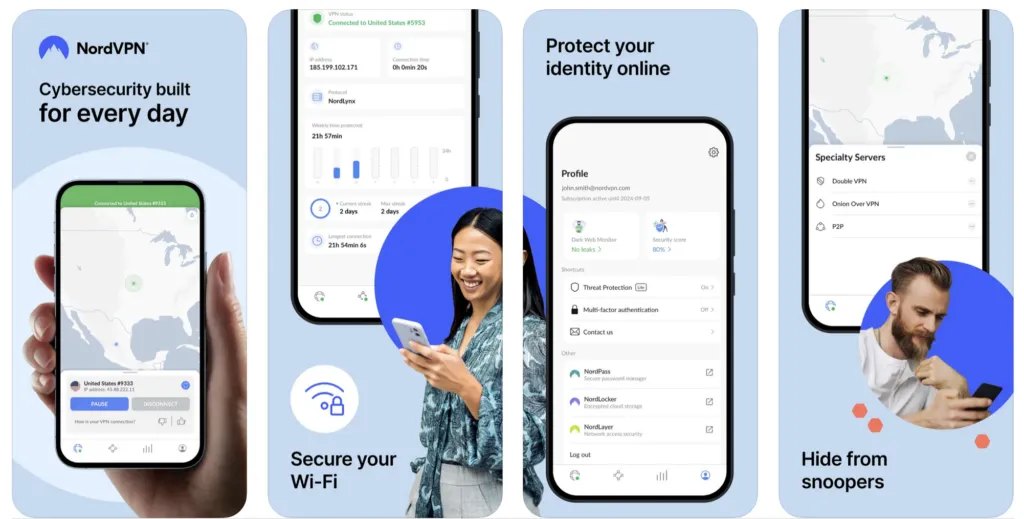 nordvpn – mobile marketing reads