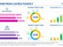 Infographic of Asia and MENA games market with revenue, regional share, CAGR, and players data (2025–2030).