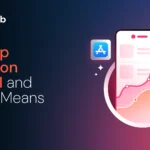 Banner for an article: 'The App Explosion After AI and What it Means' with app icons on a gradient background.