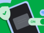 Illustration of a smartphone with a protective shield, a large ON toggle, and wireless/Bluetooth icons symbolizing connectivity and security.